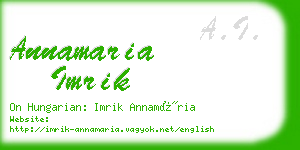 annamaria imrik business card